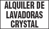 ALQUILER DE LAVADORAS CRYSTAL