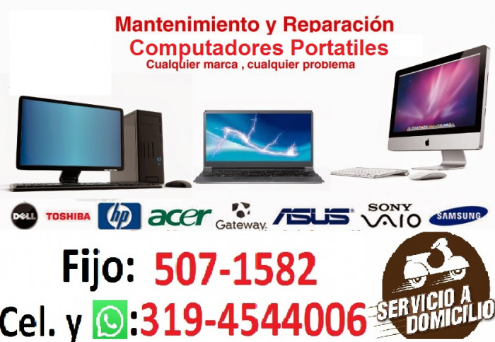 Mantenimiento Reparacion Cómputadores Portatiles Belen Tel:5071582 logo