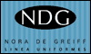 NDG NORA DE GREIFF UNIFORMES logo