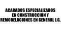 Acabados Especializados En Construccion Y Remodelaciones En General J.G. logo