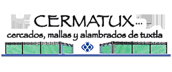 CERMATUX...cercados, mallas y alambrados de tuxtla. logo