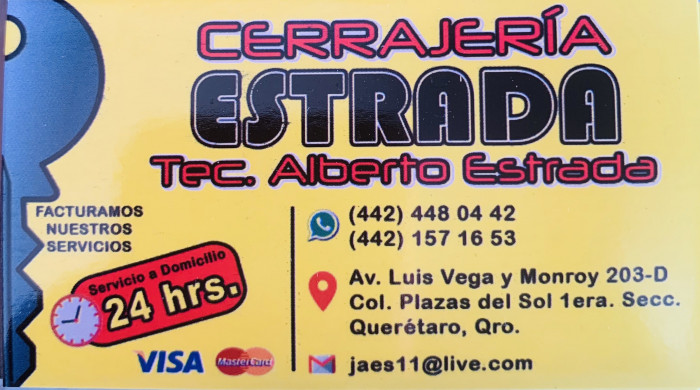 Cerrajeria 24hrs estrada logo