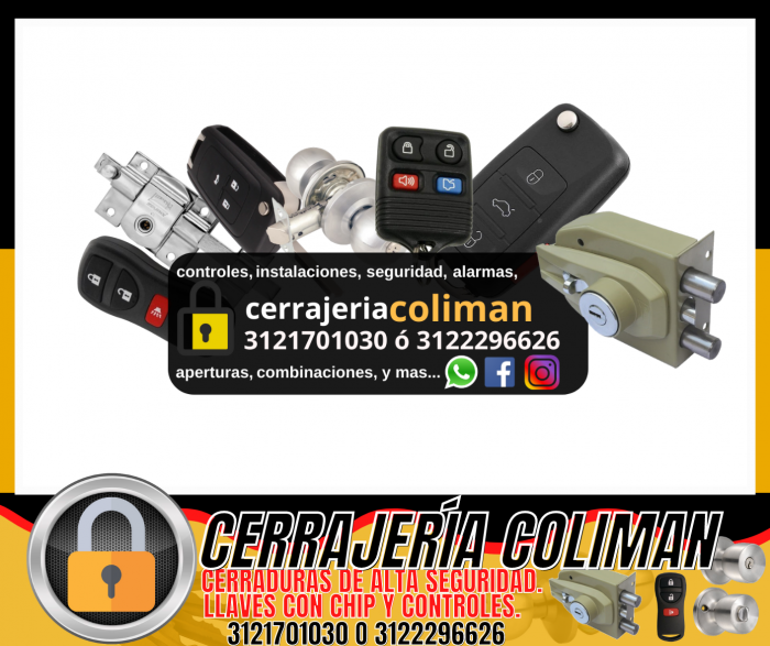 Cerrajería coliman logo