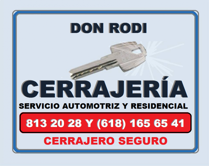 CERRAJERIA DON RODI SERVICIO AUTOMOTRIZ A DOMICILIO