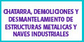 Chatarra, Demoliciones Y Desmantelamiento De Estructuras Metalicas Y Naves Industriales