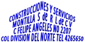 CONSTRUCCIONES Y SERVICIOS MONTILLA S DE RL DE CV logo