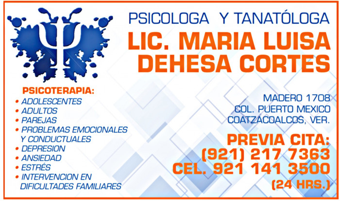 DEHESA CORTES MARIA LUISA DRA