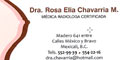 Dra. Rosa Elia Chavarria Menchaca