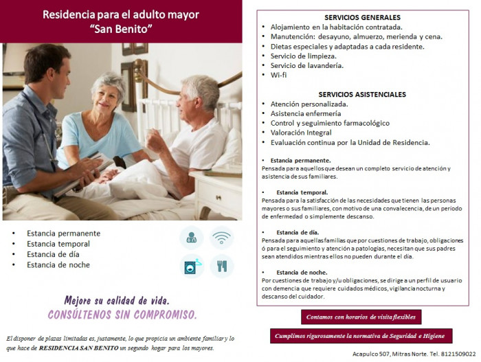 Estancia para adultos mayores 