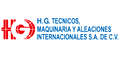HG TECNICOS MAQUINARIA Y ALEACIONES INTERNACIONALES logo