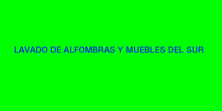 Lavado De Alfombras Y Muebles Del Sur logo