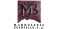 Marmoleria Buentello, Sa logo