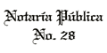 NOTARIA PUBLICA N. 28 logo