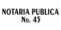 NOTARIA PUBLICA Nº 45 logo