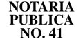 Notaria Publica No 41 logo