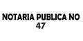 Notaria Publica No. 47 logo