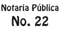 NOTARIA PUBLICA NUM 22 logo