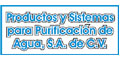 PRODUCTOS Y SISTEMAS PARA PURIFICACION DE AGUA SADE CV logo