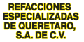 Refacciones Especializadas De Queretaro Sa De Cv logo