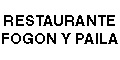 RESTAURANTE FOGON Y PAILA