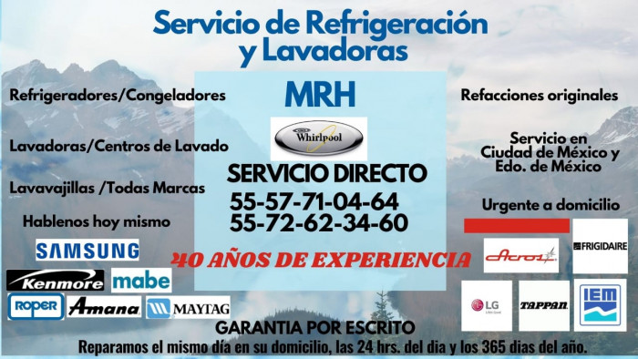 Servicio De Refrigeración Y Lavadoras MRH logo