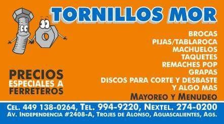 TORNILLOS Y BIRLOS MOR