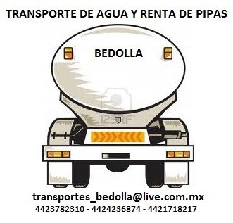 Transporte de agua BEDOLLA CRUZ